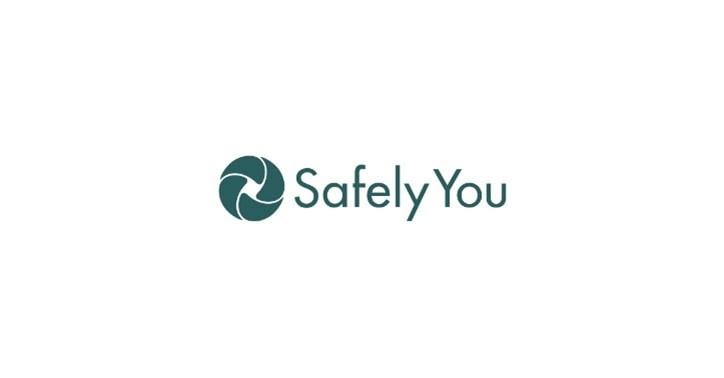 SafelyYou logo featuring circular design elements in teal color